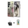 MARSİLYAN™- Galaxy S24 Ultra Kılıf Zirve Modern Prime - Siyah Polymer Nano Ekran Koruyucu + Kamera Lens Koruma Cam - SF