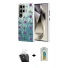 MARSİLYAN™- Galaxy S24 Ultra Kılıf Zirve Modern Prime - Siyah Polymer Nano Ekran Koruyucu + Kamera Lens Koruma Cam - SF