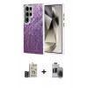 MARSİLYAN™- Galaxy S24 Ultra Kılıf Zirve Modern Prime - Siyah Vanessa Magic Hayalet Cam + Bilvis Titan Kamera Lens - SH