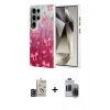 MARSİLYAN™- Galaxy S24 Ultra Kılıf Zirve Modern Prime - Siyah Vanessa Magic Hayalet Cam + Bilvis Titan Kamera Lens - SH