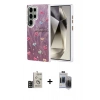 MARSİLYAN™- Galaxy S24 Ultra Kılıf Zirve Modern Prime - Siyah Vanessa Magic Hayalet Cam + Bilvis Titan Kamera Lens - SH