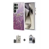 MARSİLYAN™- Galaxy S24 Ultra Kılıf Zirve Modern Prime - Siyah Vanessa Magic Hayalet Cam + Bilvis Titan Kamera Lens - DNMR