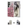 MARSİLYAN™- Galaxy S24 Ultra Kılıf Zirve Modern Prime - Siyah Vanessa Magic Hayalet Cam + Bilvis Titan Kamera Lens - DNMR