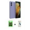 MARSİLYAN™- Galaxy S25 Edge Kılıf Kozmos Yansıma Özel Seri - Şeffaf Pasifik Cam Ekran Koruyucu + Raze Metal Kamera Lens - SH