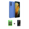 MARSİLYAN™- Galaxy S25 Edge Kılıf Kozmos Yansıma Özel Seri - Siyah 3D Antistatik Hayalet Cam Ekran Koruyucu + Raze Metal Kamera Lens - GS
