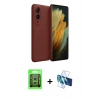 MARSİLYAN™- Galaxy S25 Edge Kılıf Kozmos Yansıma Özel Seri - Siyah 3D Antistatik Seramik Nano Ekran Koruyucu + Raze Metal Kamera Lens - GS