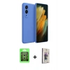 MARSİLYAN™- Galaxy S25 Edge Kılıf Kozmos Yansıma Özel Seri - Siyah Bilvis 3D Cam Ekran Koruyucu + Raze Metal Kamera Lens - GS