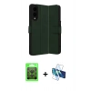 MARSİLYAN™- Galaxy S25 Edge Kılıf Siluet Işık Serisi - Siyah 3D Antistatik Cam Ekran Koruyucu + Raze Metal Kamera Lens - SH