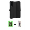 MARSİLYAN™- Galaxy S25 Edge Kılıf Siluet Işık Serisi - Siyah Bilvis 3D Cam Ekran Koruyucu + Raze Metal Kamera Lens - GS