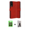 MARSİLYAN™- Galaxy S25 Edge Kılıf Siluet Işık Serisi - Siyah Bilvis Hayalet Cam Ekran Koruyucu + Raze Metal Kamera Lens - GS