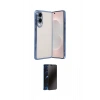 MARSİLYAN™- Galaxy S25 Edge Kılıf Vadi Minimal - Siyah 3D Antistatik Hayalet Cam Ekran Koruyucu