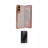 MARSİLYAN™- Galaxy S25 Edge Kılıf Vadi Minimal - Siyah 3D Antistatik Hayalet Cam Ekran Koruyucu