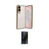 MARSİLYAN™- Galaxy S25 Edge Kılıf Vadi Minimal - Siyah 3D Antistatik Hayalet Cam Ekran Koruyucu