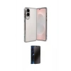 MARSİLYAN™- Galaxy S25 Edge Kılıf Vadi Minimal - Siyah 3D Antistatik Hayalet Cam Ekran Koruyucu
