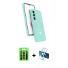 MARSİLYAN™- Galaxy S25 FE Kılıf İz Işık Koleksiyonu - Siyah 3D Antistatik Seramik Nano Ekran Koruyucu + Raze Metal Kamera Lens - LT