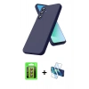 MARSİLYAN™- Galaxy S25 FE Kılıf Kozmos Yansıma Özel Seri - Siyah 3D Antistatik Seramik Nano Ekran Koruyucu + Raze Metal Kamera Lens - KI
