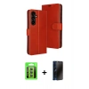MARSİLYAN™- Galaxy S25 FE Kılıf Siluet Işık Serisi - Siyah 3D Antistatik Hayalet Cam Ekran Koruyucu + Raze Metal Kamera Lens - YL