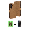 MARSİLYAN™- Galaxy S25 FE Kılıf Siluet Işık Serisi - Siyah 3D Antistatik Hayalet Cam Ekran Koruyucu + Raze Metal Kamera Lens - KI