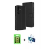 MARSİLYAN™- Galaxy S25 FE Kılıf Siluet Işık Serisi - Siyah 3D Antistatik Seramik Nano Ekran Koruyucu + Raze Metal Kamera Lens - KI