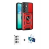 MARSİLYAN™- Galaxy S25 Kılıf Ahenk Klasik - Siyah 3D Antistatik Seramik Nano Ekran Koruyucu + Raze Metal Kamera Lens - GS