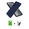 MARSİLYAN™- Galaxy S25 Kılıf Ahenk Serisi - Şeffaf Pasifik Cam Ekran Koruyucu + Raze Metal Kamera Lens - MI