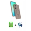 MARSİLYAN™- Galaxy S25 Kılıf İz Işık Koleksiyonu - Siyah 3D Antistatik Seramik Nano Ekran Koruyucu + Raze Metal Kamera Lens - MI