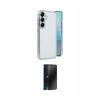 MARSİLYAN™- Galaxy S25 Kılıf Vadi Minimal - Siyah 3D Antistatik Hayalet Cam Ekran Koruyucu