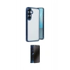 MARSİLYAN™- Galaxy S25 Kılıf Vadi Minimal - Siyah 3D Antistatik Hayalet Cam Ekran Koruyucu