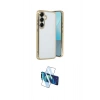 MARSİLYAN™- Galaxy S25 Kılıf Vadi Minimal - Siyah 3D Antistatik Seramik Nano Ekran Koruyucu