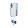MARSİLYAN™- Galaxy S25 Kılıf Vadi Minimal - Siyah 3D Antistatik Seramik Nano Ekran Koruyucu