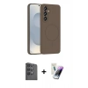 MARSİLYAN™- Galaxy S25 Kılıf Yankı Form Serisi - Şeffaf Pasifik Cam Ekran Koruyucu + Raze Metal Kamera Lens - SH