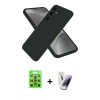 MARSİLYAN™- Galaxy S25 Plus Kılıf Ahenk Serisi - Şeffaf Pasifik Cam Ekran Koruyucu + Raze Metal Kamera Lens - LI