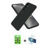 MARSİLYAN™- Galaxy S25 Plus Kılıf Ahenk Serisi - Siyah 3D Antistatik Seramik Nano Ekran Koruyucu + Raze Metal Kamera Lens - MI