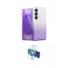 MARSİLYAN™- Galaxy S25 Plus Kılıf Eksen Minimal Özel Seri - Siyah 3D Antistatik Cam Ekran Koruyucu