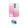 MARSİLYAN™- Galaxy S25 Plus Kılıf Eksen Minimal Özel Seri - Siyah 3D Antistatik Cam Ekran Koruyucu