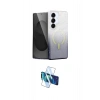 MARSİLYAN™- Galaxy S25 Plus Kılıf Eksen Minimal Özel Seri - Siyah 3D Antistatik Cam Ekran Koruyucu