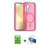MARSİLYAN™- Galaxy S25 Plus Kılıf Siluet Minimal Prime - Siyah 3D Antistatik Seramik Nano Ekran Koruyucu + Raze Metal Kamera Lens - MI