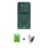MARSİLYAN™- Galaxy S25 Plus Kılıf Vadi Form Prime - Şeffaf Pasifik Cam Ekran Koruyucu + Raze Metal Kamera Lens - MI