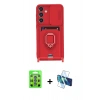 MARSİLYAN™- Galaxy S25 Plus Kılıf Vadi Form Prime - Siyah 3D Antistatik Cam Ekran Koruyucu + Raze Metal Kamera Lens - MI
