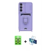 MARSİLYAN™- Galaxy S25 Plus Kılıf Vadi Form Prime - Siyah 3D Antistatik Cam Ekran Koruyucu + Raze Metal Kamera Lens - MI