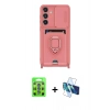 MARSİLYAN™- Galaxy S25 Plus Kılıf Vadi Form Prime - Siyah 3D Antistatik Cam Ekran Koruyucu + Raze Metal Kamera Lens - MI