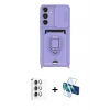 MARSİLYAN™- Galaxy S25 Plus Kılıf Vadi Form Prime - Siyah 3D Antistatik Seramik Nano Ekran Koruyucu + Raze Metal Kamera Lens - GS
