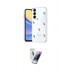 MARSİLYAN™- Galaxy S25 Plus Kılıf Yörünge Form - Şeffaf Pasifik Cam Ekran Koruyucu