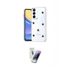 MARSİLYAN™- Galaxy S25 Plus Kılıf Yörünge Form - Şeffaf Pasifik Cam Ekran Koruyucu