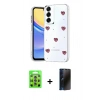 MARSİLYAN™- Galaxy S25 Plus Kılıf Yörünge Form - Siyah 3D Antistatik Hayalet Cam Ekran Koruyucu + Raze Metal Kamera Lens - LI