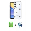 MARSİLYAN™- Galaxy S25 Plus Kılıf Yörünge Form - Siyah 3D Antistatik Seramik Nano Ekran Koruyucu + Raze Metal Kamera Lens - MI