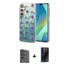 MARSİLYAN™- Galaxy S25 Plus Kılıf Zirve Modern Prime - Siyah 3D Antistatik Hayalet Cam Ekran Koruyucu + Raze Metal Kamera Lens - SH