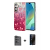 MARSİLYAN™- Galaxy S25 Plus Kılıf Zirve Modern Prime - Siyah 3D Antistatik Hayalet Cam Ekran Koruyucu + Raze Metal Kamera Lens - SH