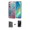 MARSİLYAN™- Galaxy S25 Plus Kılıf Zirve Modern Prime - Siyah 3D Antistatik Hayalet Cam Ekran Koruyucu + Raze Metal Kamera Lens - SH