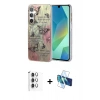 MARSİLYAN™- Galaxy S25 Plus Kılıf Zirve Modern Prime - Siyah 3D Antistatik Seramik Nano Ekran Koruyucu + Raze Metal Kamera Lens - GS